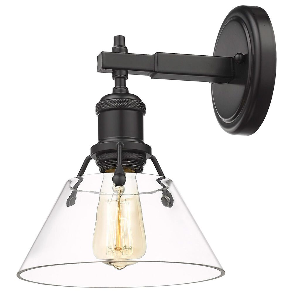 Golden Lighting Orwell 1-Light Bath Vanity in Matte Black, , large
