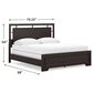 Ashley Covetown Caliifornia King Bed in Dark Brown, , large