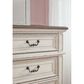 Ashley Realyn 5 Piece Twin Bedroom Set in Chipped White, , large