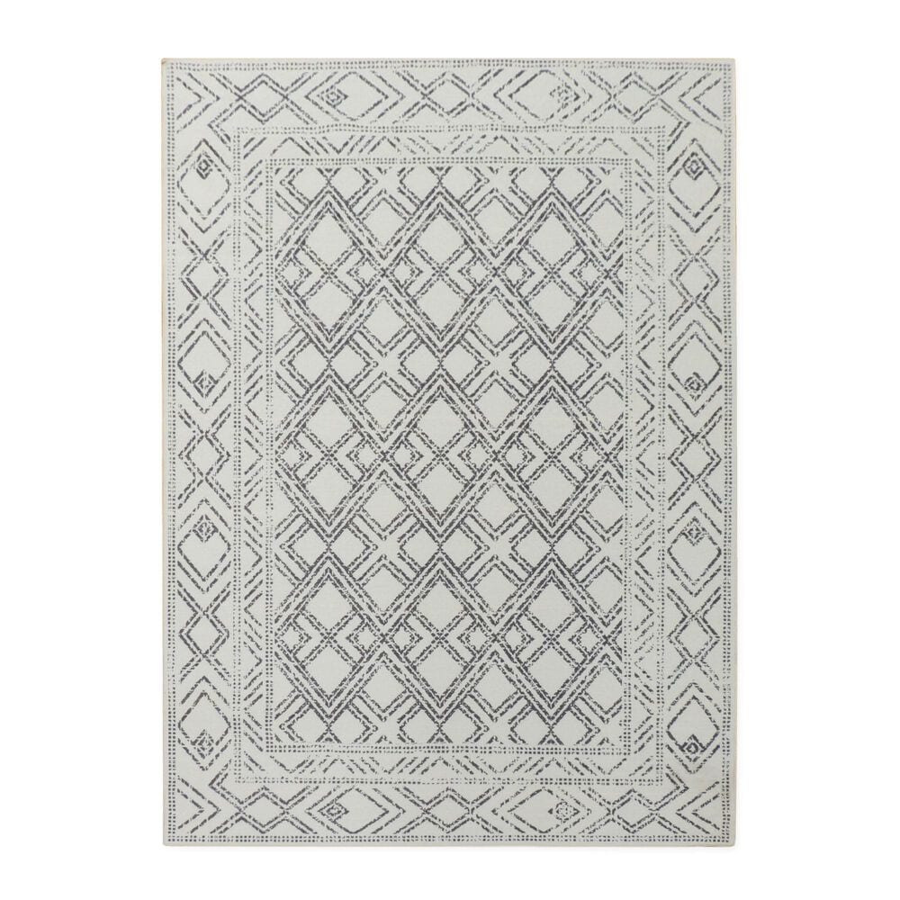L&R Resources Amelia 5" X 7" Charcoal/Ivory Area Rug, , large