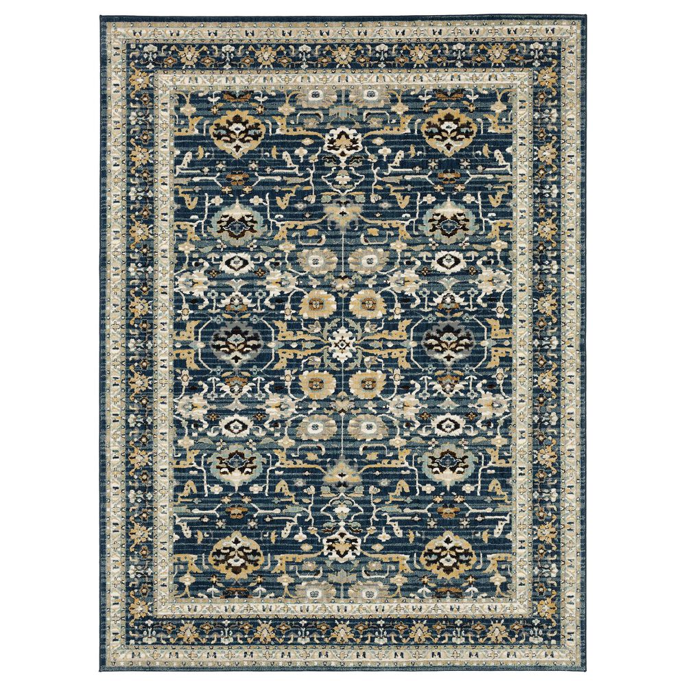Karastan Zephyr Amphora 92118-50150 8" x 10" Majolica Blue Area Rug, , large