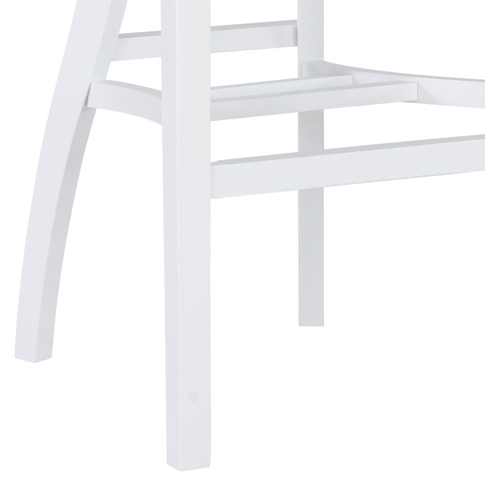Linon Home Decor Maylen Bar Stool in Lustrous White (Set of 2), , large