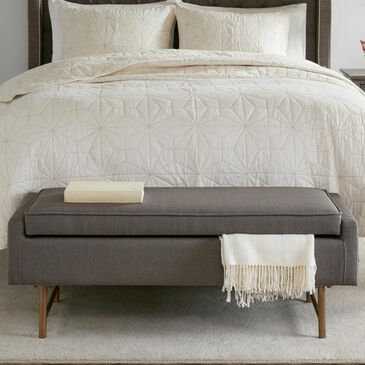 Hampton Park Heath Accent Bench in Grey, , large