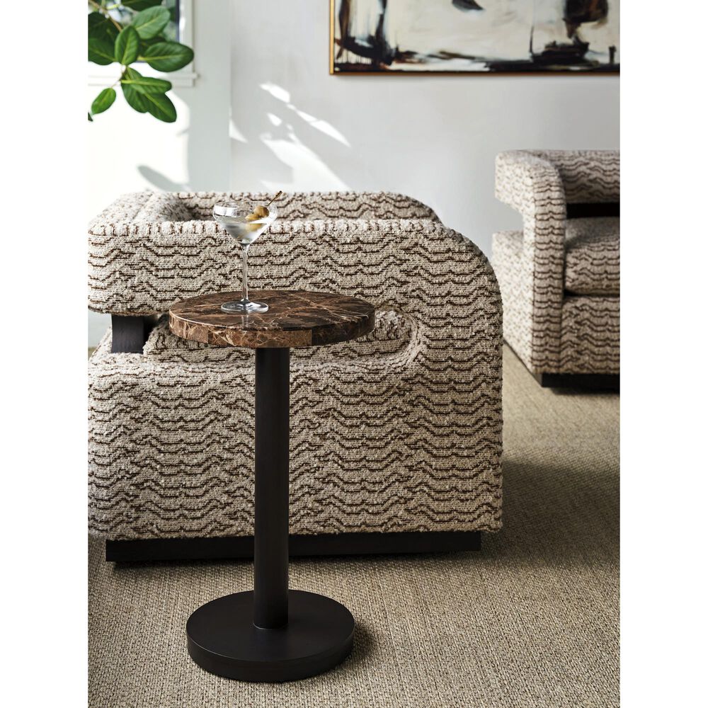 Lexington Furniture Zanzibar Kampala End Table in Dark Umber and Dark Emperador, , large