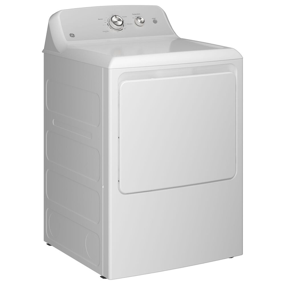 GE Appliances 7.2 Cu. Ft. Electric Dryer in White and Silver Matte, , large