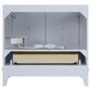 37B Fenwick 36" Single Bathroom Vanity in Soft Blue with Glossy White Composite Stone Top and Backsplash, , large