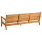 Linon Home Decor Carenen Outdoor 3-Seat Sofa with White Cushions in Natural, , large