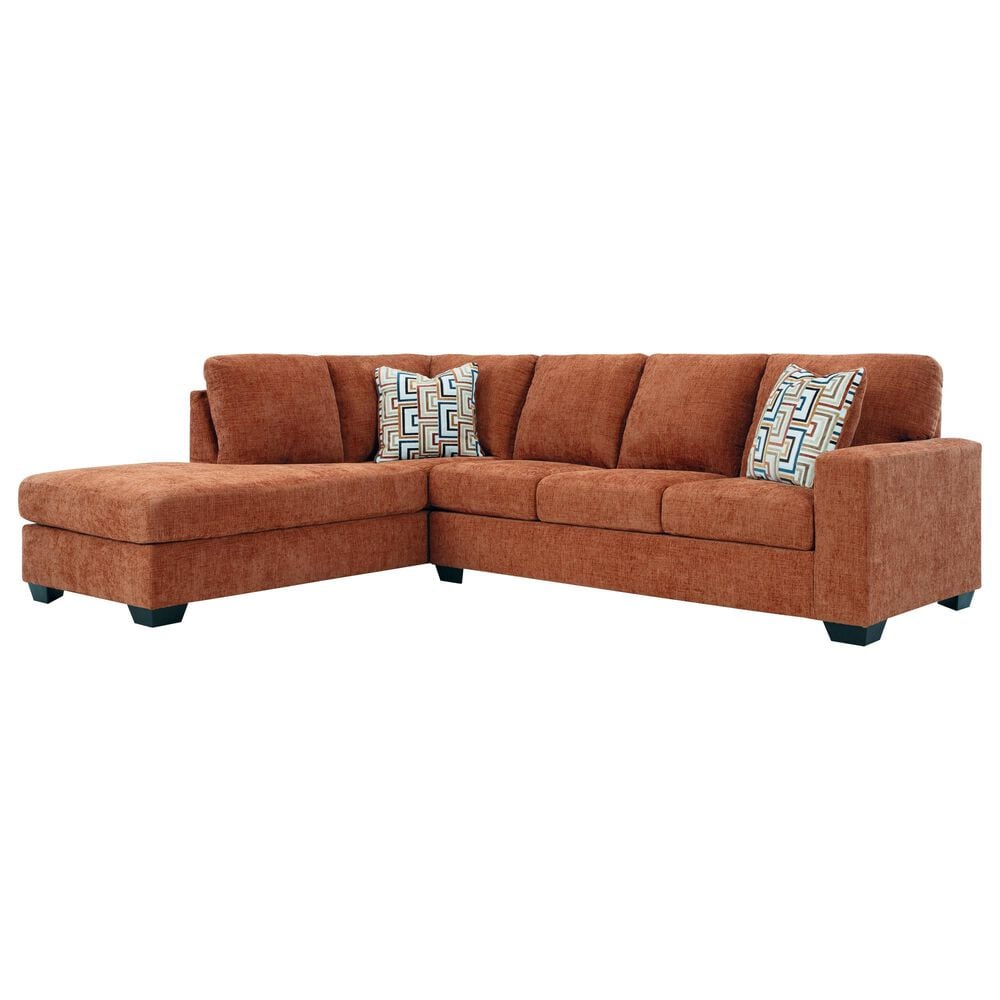Ashley Aviemore 2-Piece Sectional with Left-Facing Chaise in Spice, , large