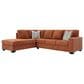 Ashley Aviemore 2-Piece Sectional with Left-Facing Chaise in Spice, , large