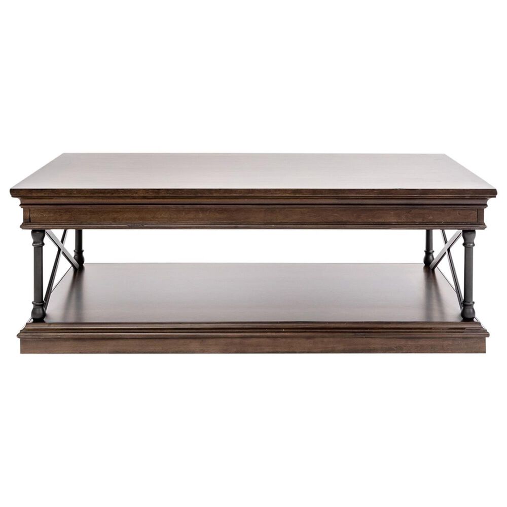 Belle Furnishings Tribeca Rectangular Cocktail Table in Cordovian Brown, , large