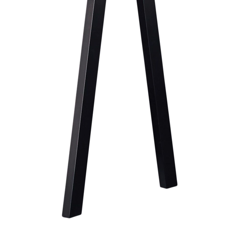 Ashley Kallari 67&quot; Credenza Desk with Return in Warm Brown and Matte Black, , large