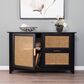 Southern Enterprises Chekshire Anywhere Storage Cabinets in Black and Natural, , large