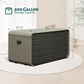 HOMLUX 200-Gallon Outdoor Storage Deck Box in Gray, , large