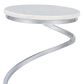 Linon Home Decor Rian Spiral Drink Table in Silver and White, , large