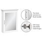 RiverRidge Home Somerset Wall Cabinet with Mirror in White, , large
