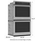 Samsung 10.2 Cu. Ft. Double Wall Oven in Stainless Steel, , large