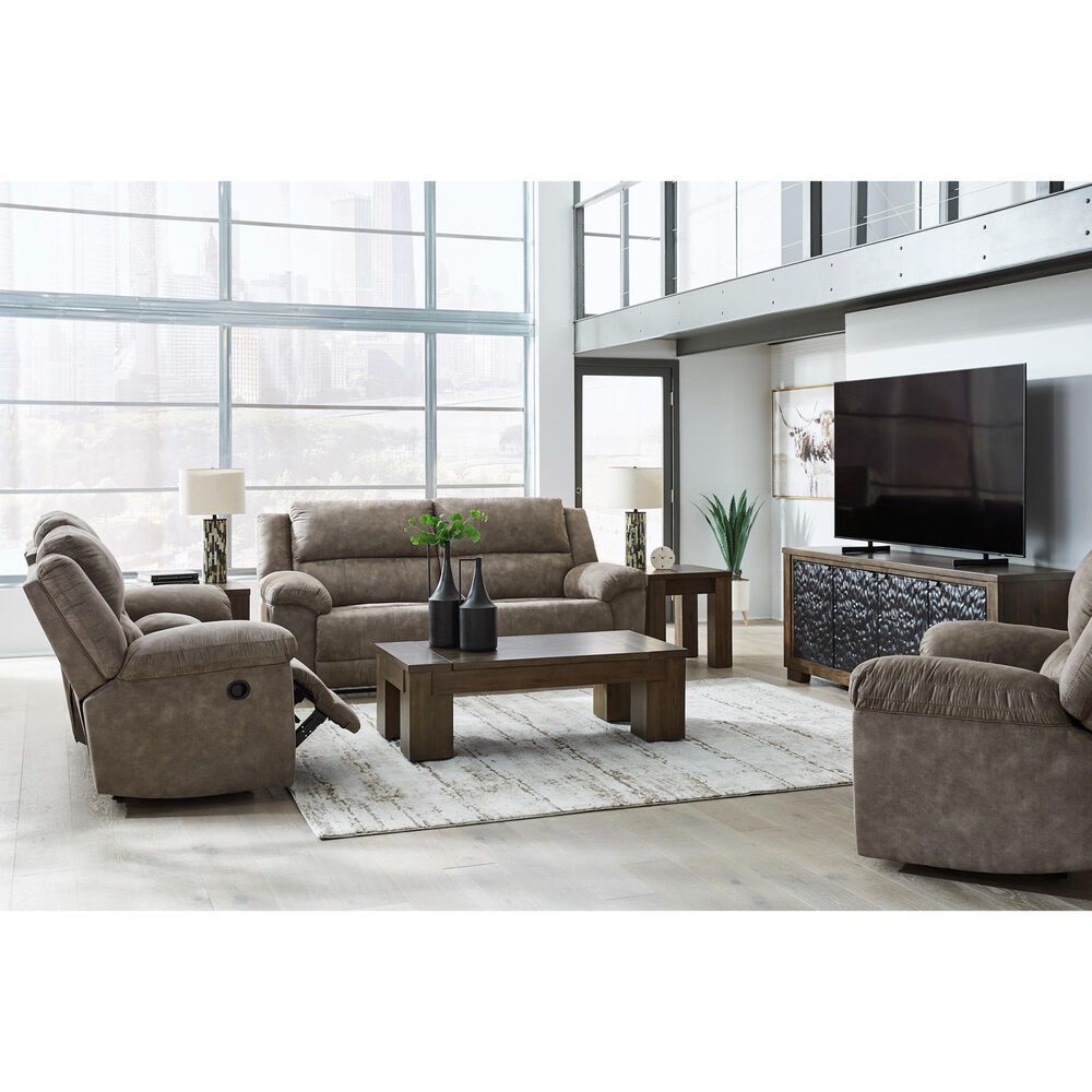 Ashley Laresview Manual Reclining Sofa in Fossil, , large