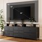 HOMLUX 63" 7-Drawer TV Stand with Adjustable TV Mount in Black Carbon Fiber, , large