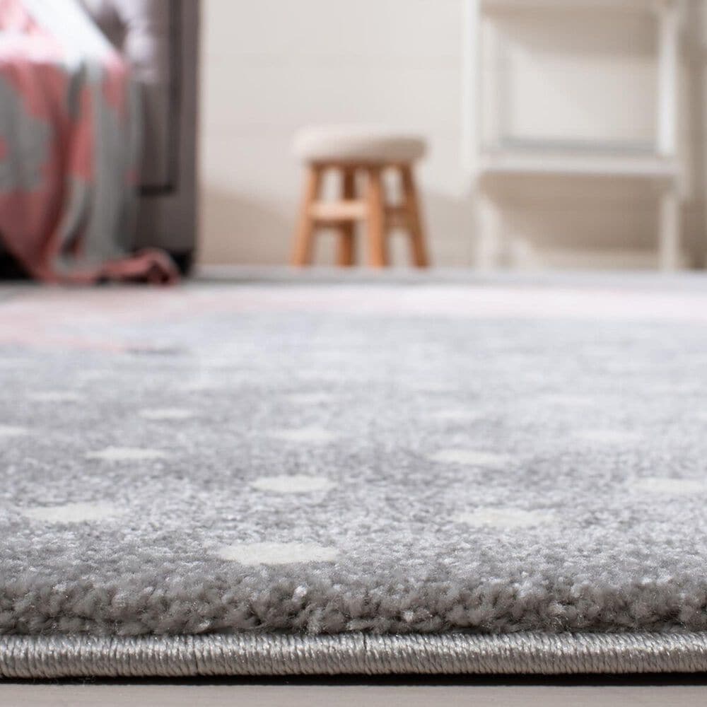 Safavieh Carousel 8&#39; x 10&#39; Grey, Ivory and Pink Kids   Area Rug, , large