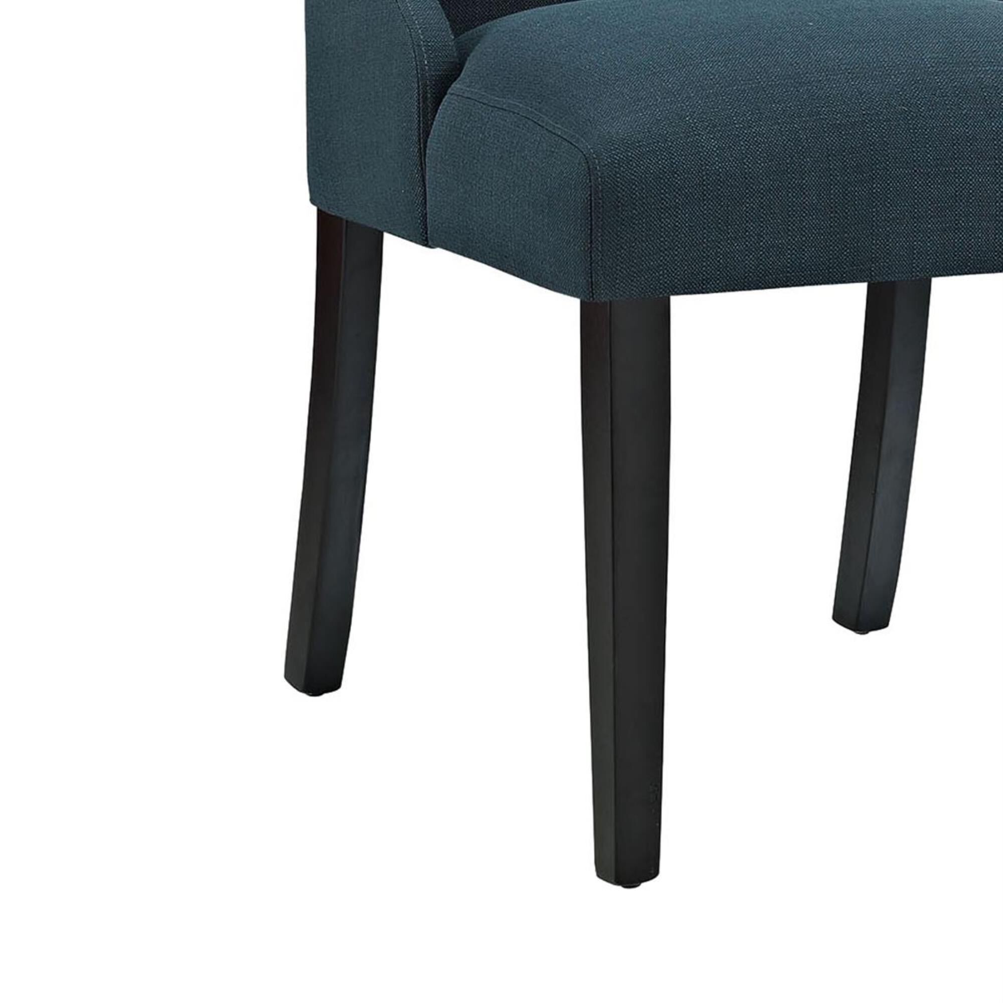 Modway Baronet Button Tufted Dining Chair in Azure Fabric NFM