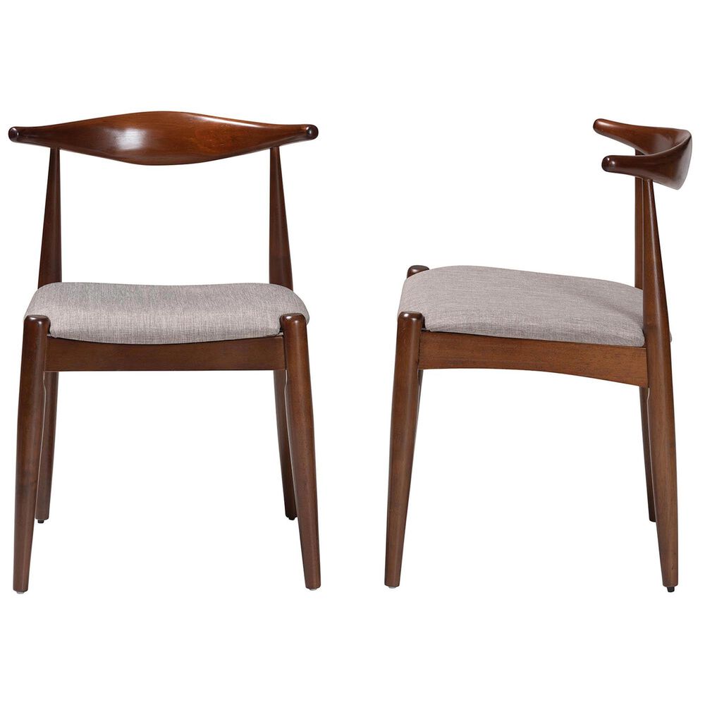 Baxton Studio Amato Side Chair in Walnut Brown (Set of 2), , large