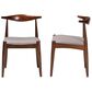 Baxton Studio Amato Side Chair in Walnut Brown (Set of 2), , large