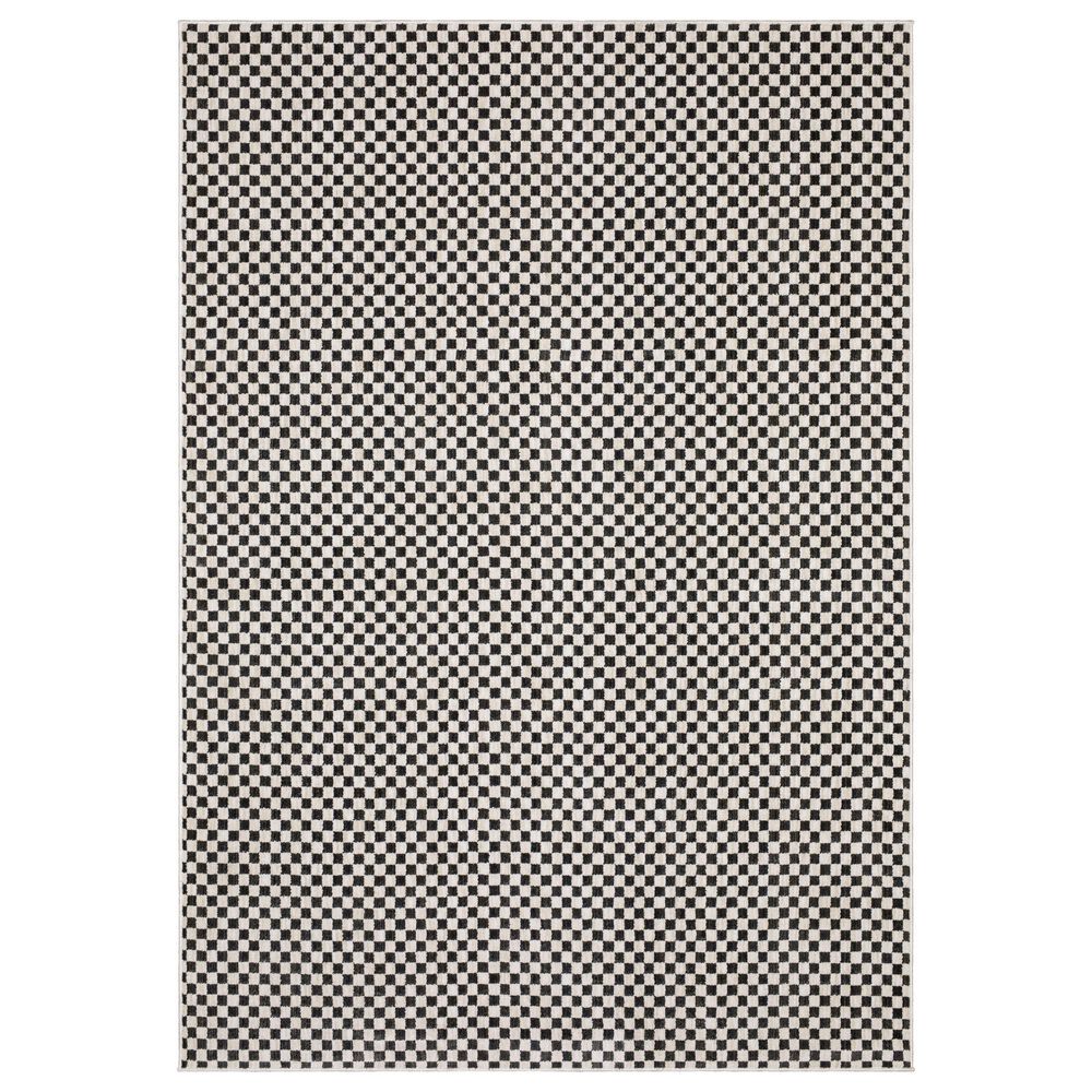 ROW by Oriental Weavers Hunter Black and Ivory 9"10" x 12"10" Area Rug, , large