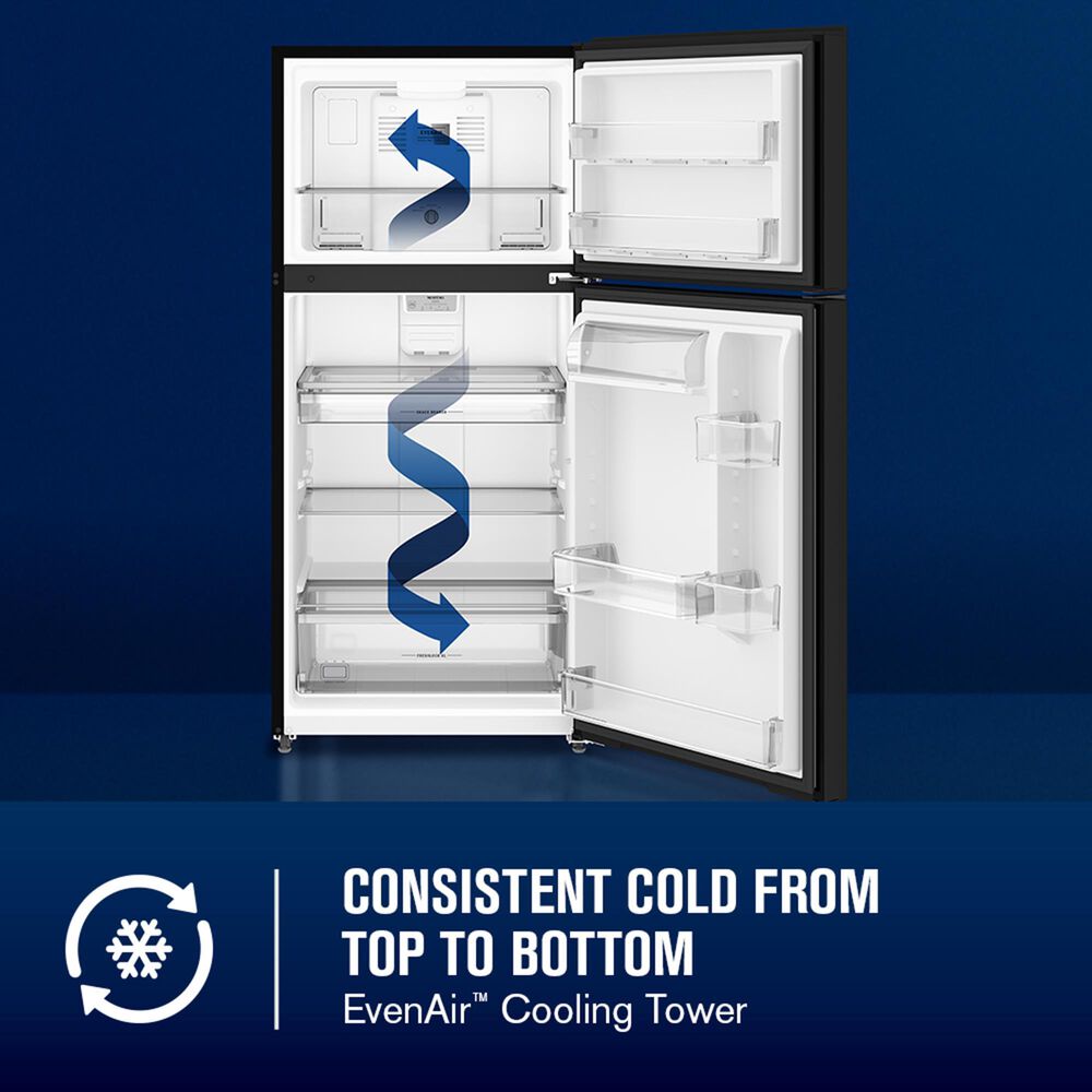 Maytag 19 Cu. Ft. Top Freezer Refrigerator with Garage Mode in Black, , large