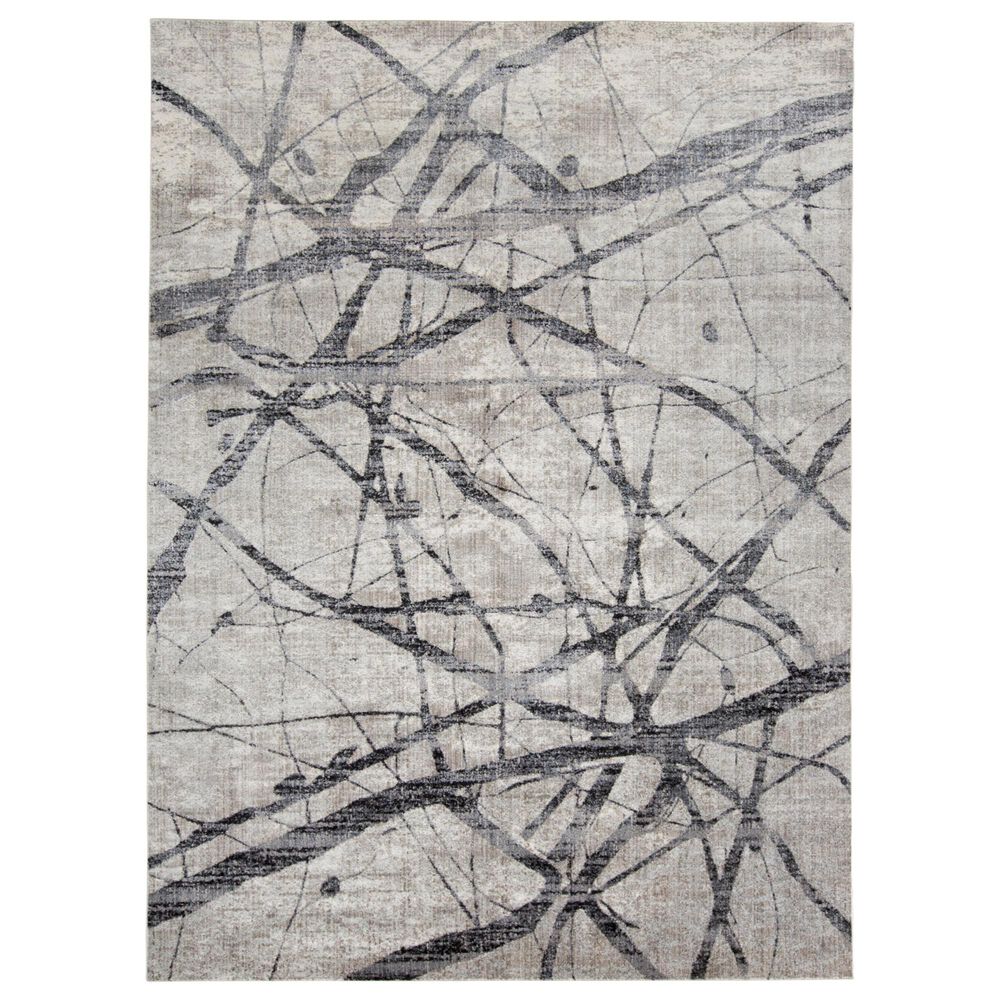 Other Kano 6"7" x 9"6" Charcoal and Gray Area Rug, , large
