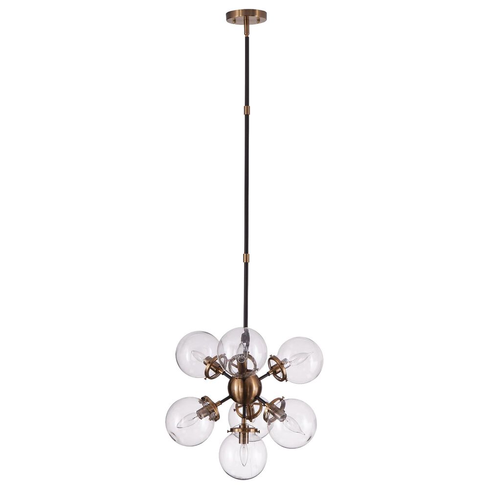 Southern Enterprises Boltonly 7-Light Pendant Lamp in Black and Gold, , large