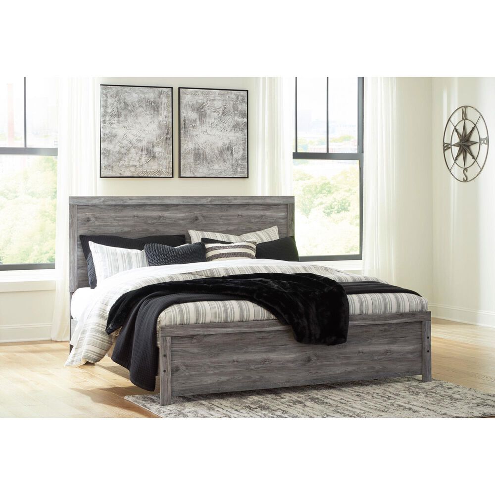 Ashley Bronyan King Panel Bed in Dark Gray, , large