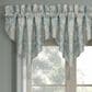 J. Queen New York Tranquility 40" x 21" Window Ascot Valance in Aqua, Cream and Gold, , large