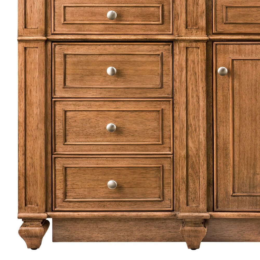James Martin Bristol 60" Single Bathroom Vanity Cabinet in Saddle Brown, , large