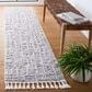 Safavieh Marrakesh 2"2" x 6" Ivory and Dark Grey Runner, , large