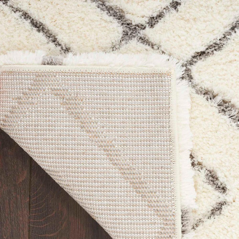 Nourison Dreamy Shag Geometric 7&#39;10&quot; x 9&#39;10&quot; Ivory Area Rug, , large