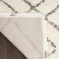 Nourison Dreamy Shag Geometric 7"10" x 9"10" Ivory Area Rug, , large