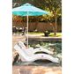 Floating Luxuries Side Table with Umbrella in White and Aruba, , large