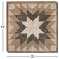 Maple and Jade 30" x 30" Southwest Abstract Wall Decor in Brown, White and Gray, , large