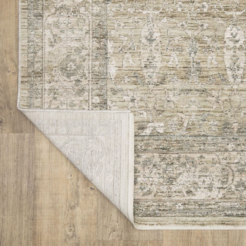 Oriental Weavers Avalon AVA03 Beige and Grey 2'7" x 7'7"Runner, , large