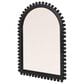 Creative Coop Willa Wood Ball Framed Arched Wall Mirror in Matte Black, , large