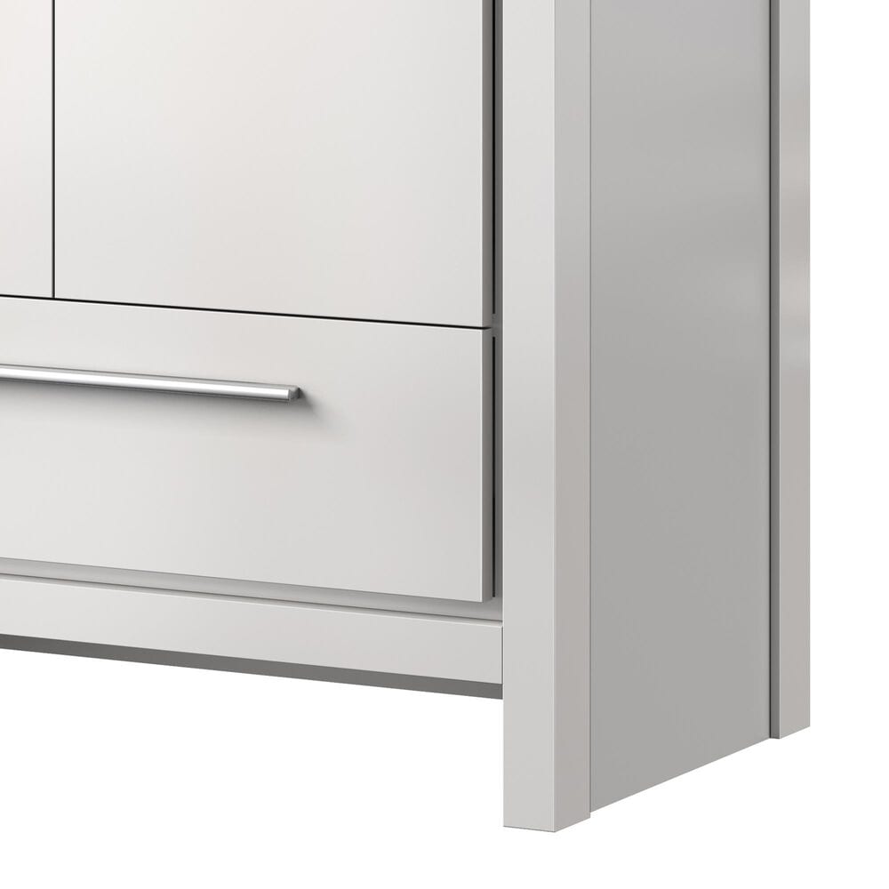 Lexora Home Lafarre 36&quot; Single Bathroom Vanity in Rustic Acacia with 2 cm White Cultured Marble Top, Rectangular Sink and 28&quot; Mirror, , large