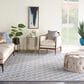 Nourison Aloha ALH26 9"6" x 13" Blue and Grey Indoor/Outdoor Area Rug, , large