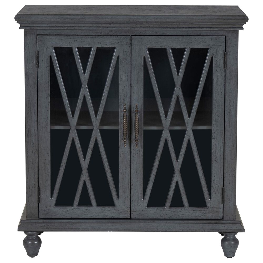 Linon Home Decor Kelcey 2-Door Cabinet in Grey, , large
