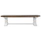 Ardent Home Standard Bench in Aged White and Tobacco, , large