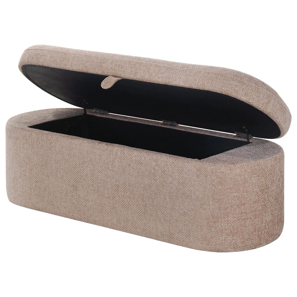 Crown Mark Philipa Storage Bench in Mauve, , large