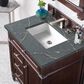 James Martin Vanities Brittany 30" Single Bathroom Vanity in Burnished Mahogany with 3 cm Parisien Bleu Quartz Top and Rectangular Sink, , large