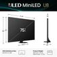 Hisense 75" Class U8 Series Mini-LED ULED 4K in Black - Smart Google TV, , large