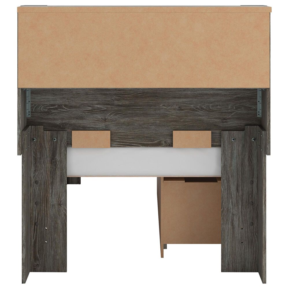 Ashley Frandern Twin Bookcase Bed with Storage in Warm Gray, , large