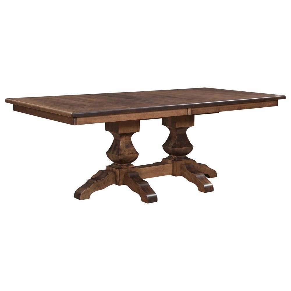 TRAILWAY Interlock Mountain Dining Table with 4 Dining Side Chairs and 2 Arm Chairs in Brown Finish, , large