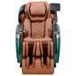 Cozzia Qi XE Pro Massage Chair in Emerald Green and Cappuccino, , large